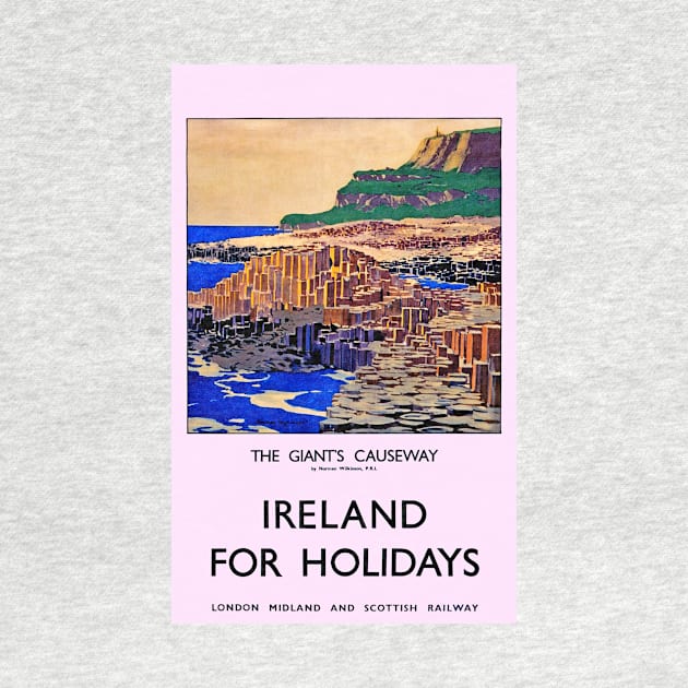 Vintage LMS Giants Causeway Poster by Random Railways